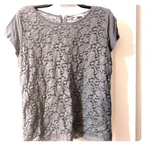Lace Overlay Tee